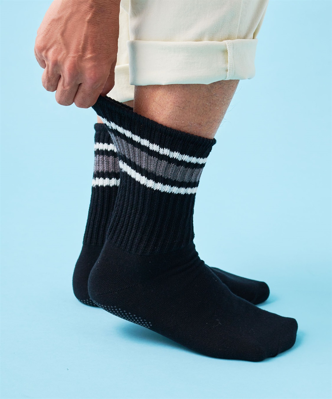 Life Style by cross marche 【ココロcolor】しめつけにくいメンズライン靴下_sub_21