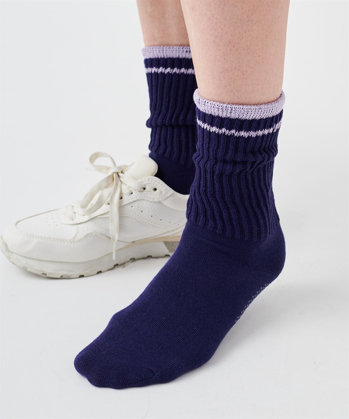 Life Style by cross marche 【ココロcolor】しめつけにくいレディースライン靴下_sub_1