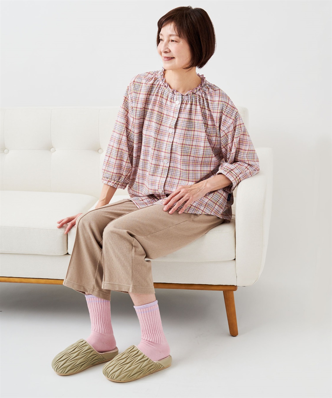 Life Style by cross marche 【ココロcolor】しめつけにくいレディースライン靴下_sub_16