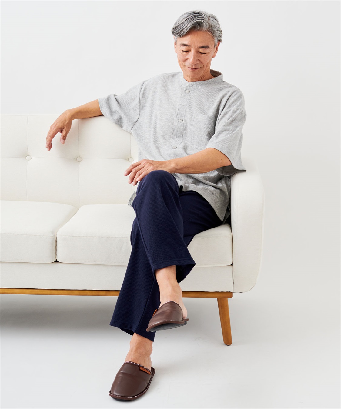 Life Style by cross marche 【ココロcolor】メンズワークパジャマ_sub_1