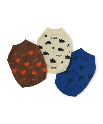 Life Style by cross marche 【for dogs】総柄スウェットライクニット　Cul-B/キューブ/愛犬服_subthumb_4