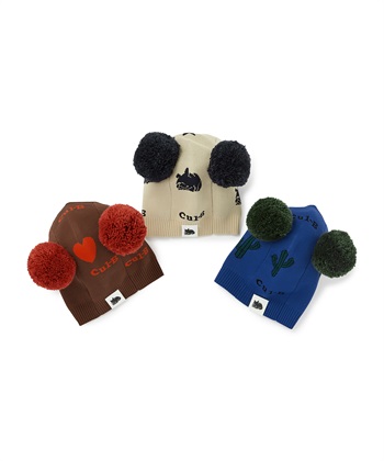 Life Style by cross marche 【for dogs】総柄ポンポンキャップ　Cul-B/キューブ/愛犬服_subthumb_5