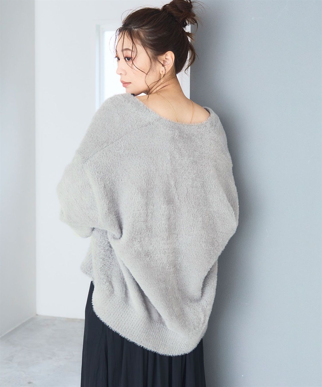 CROSS FUNCTION 《洗える》マシュマロフェザーVネックニットカーディガン【CF/クロスファンクション】_sub_10
