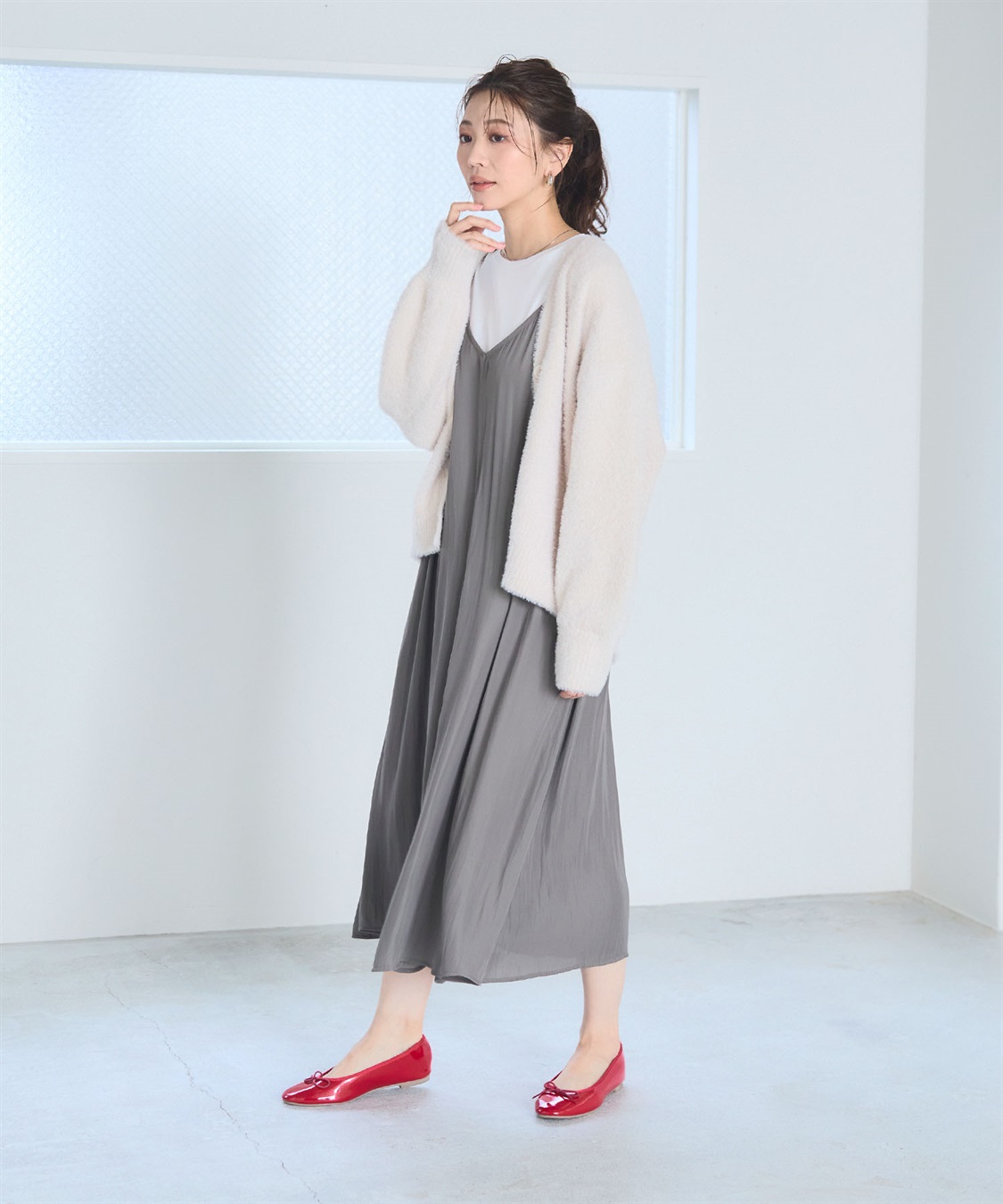 CROSS FUNCTION 《洗える》マシュマロフェザーVネックニットカーディガン【CF/クロスファンクション】_sub_20