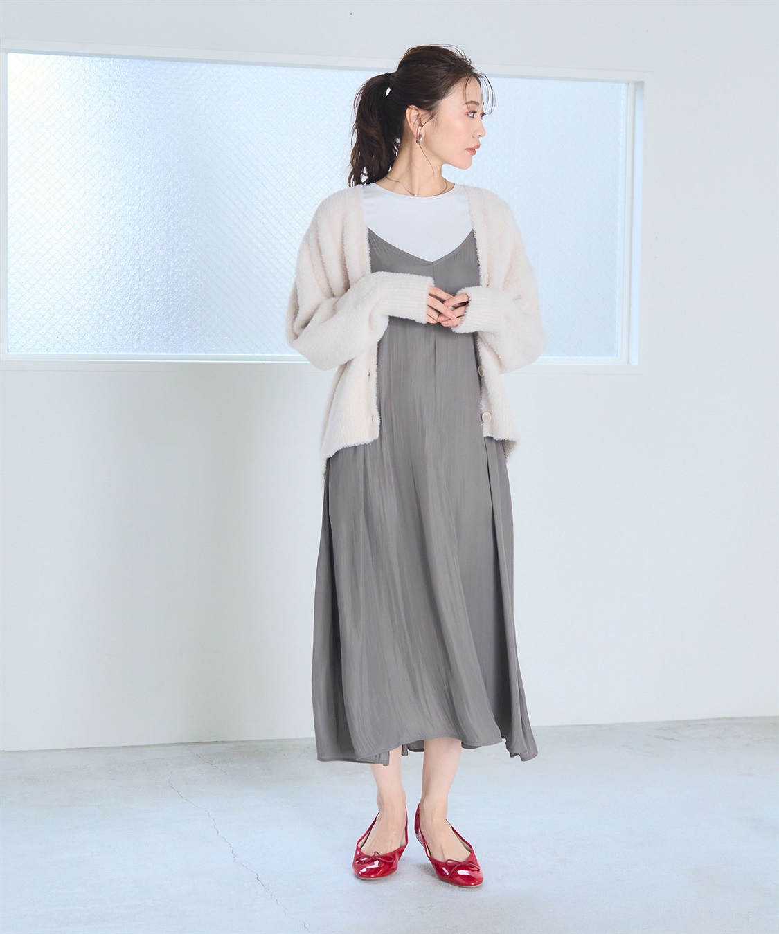 CROSS FUNCTION 《洗える》マシュマロフェザーVネックニットカーディガン【CF/クロスファンクション】_sub_21