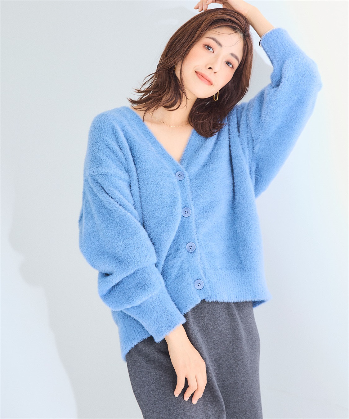 CROSS FUNCTION 《洗える》マシュマロフェザーVネックニットカーディガン【CF/クロスファンクション】_sub_22