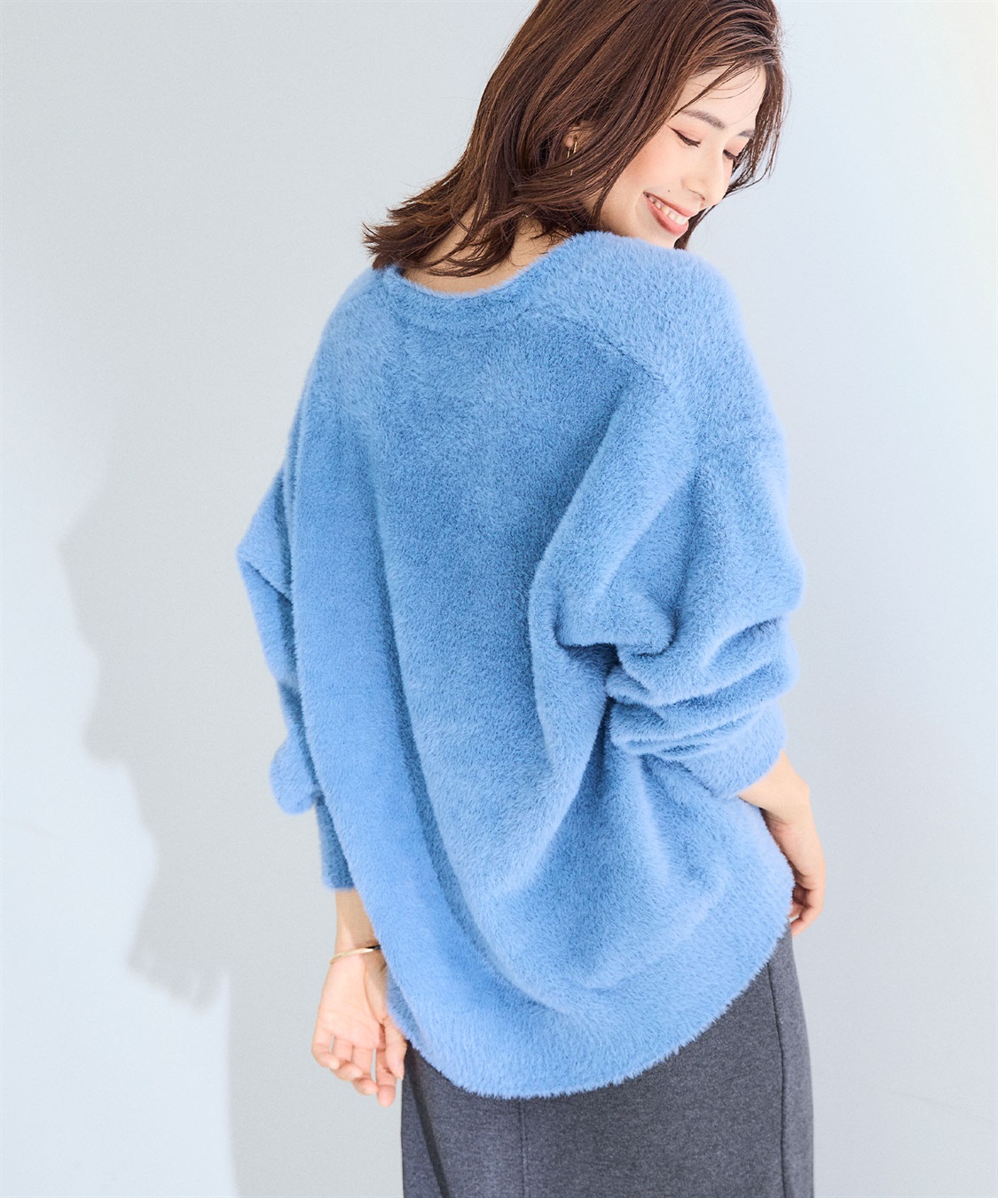 CROSS FUNCTION 《洗える》マシュマロフェザーVネックニットカーディガン【CF/クロスファンクション】_sub_24