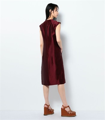 GW SALE】ダブルフェイスサテンドレス 49AV.junko shimada｜クロス 
