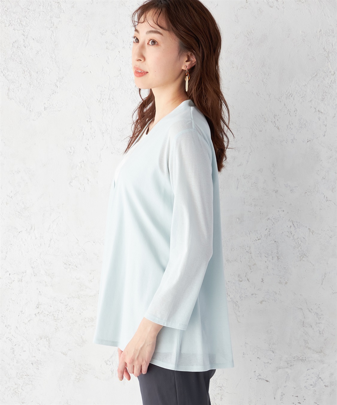 DECOY ひやさらガーゼカーディガン_sub_2