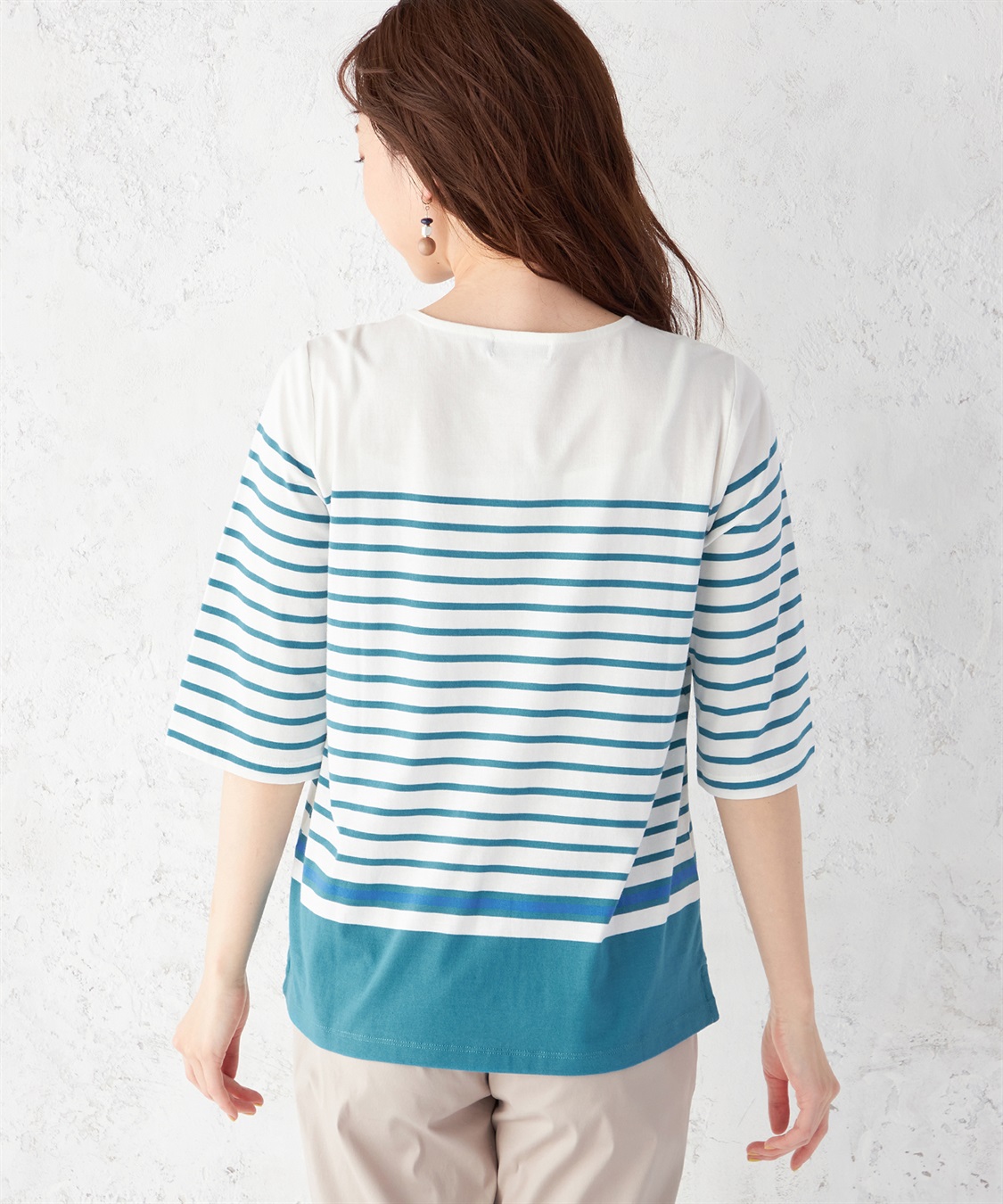 DECOY 【接触冷感】パネルボーダープルオーバー_sub_2