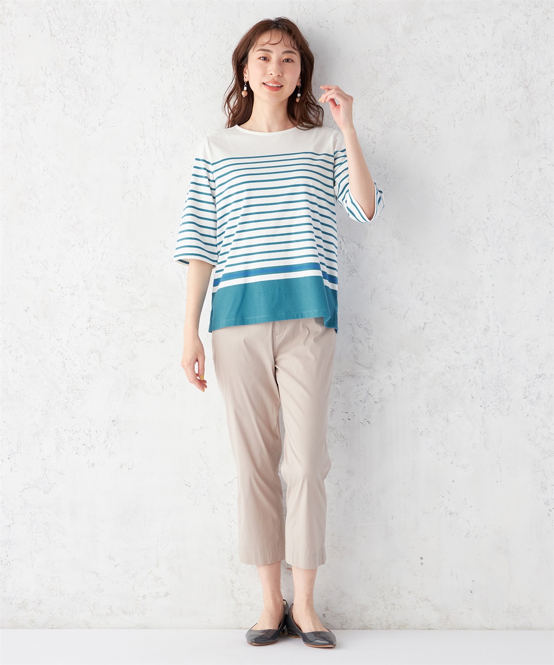 DECOY 【接触冷感】パネルボーダープルオーバー_sub_7