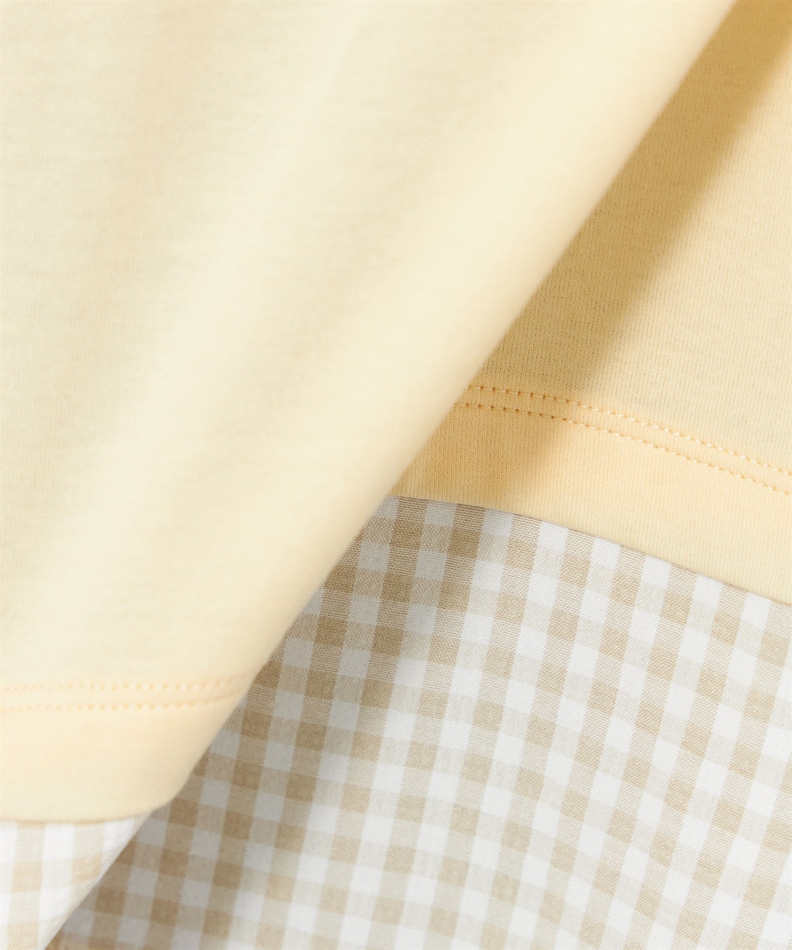 DECOY ギンガムチェックドッキングTシャツ_sub_6