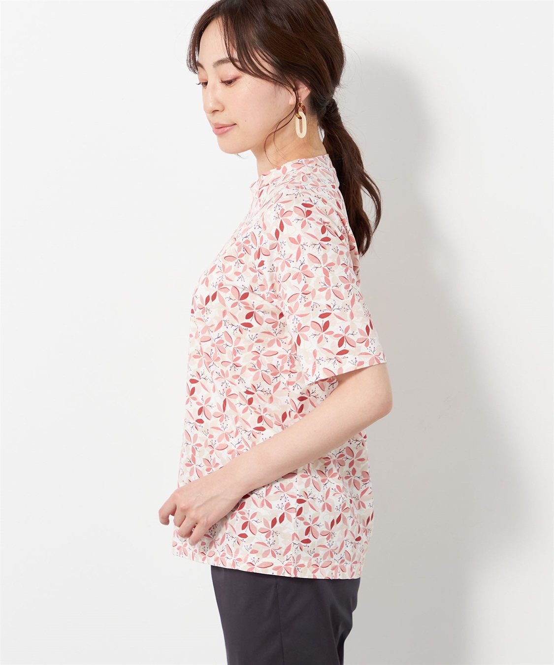 DECOY フラワープリントTシャツ_sub_1