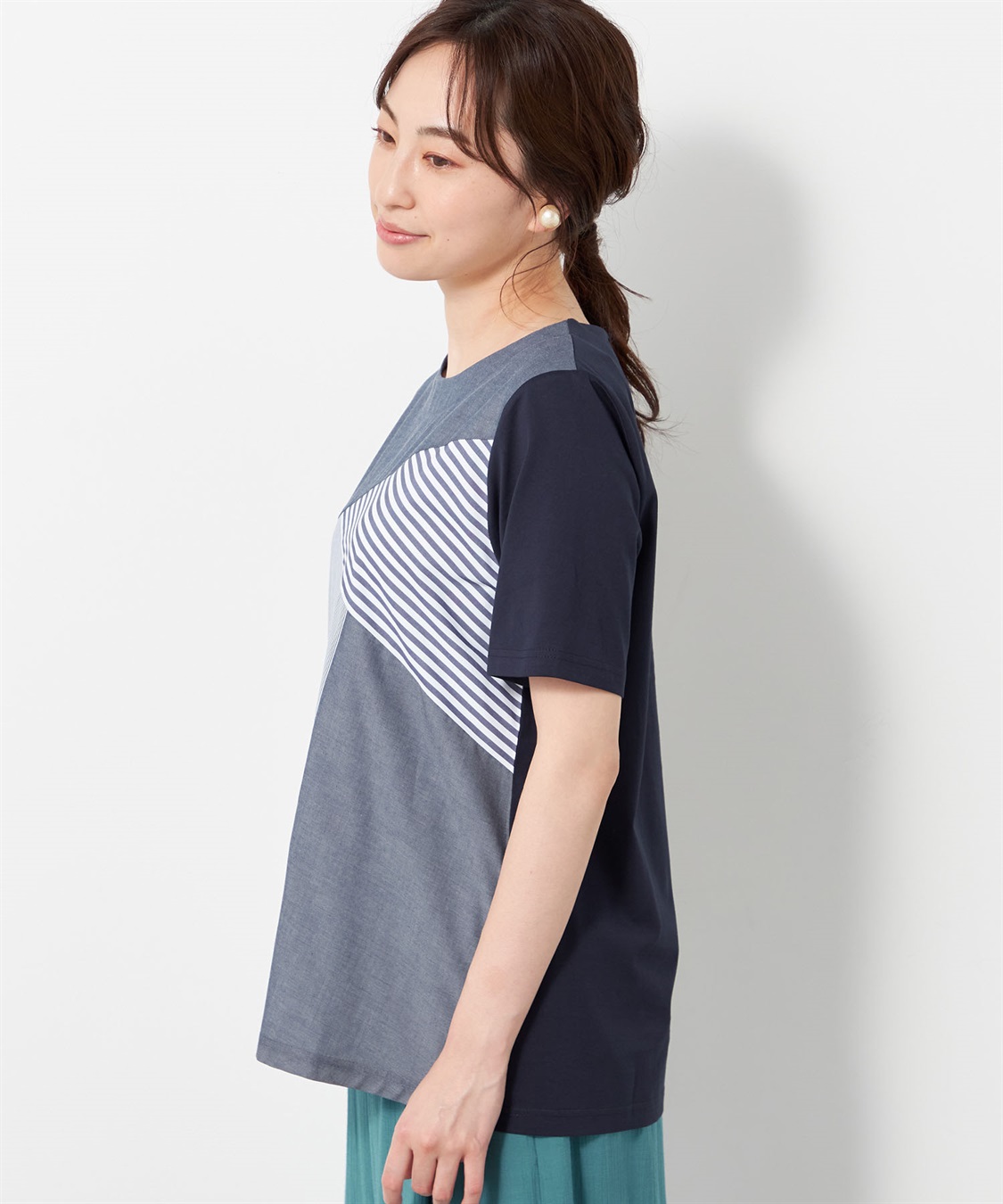 DECOY パッチワークTシャツ_sub_1