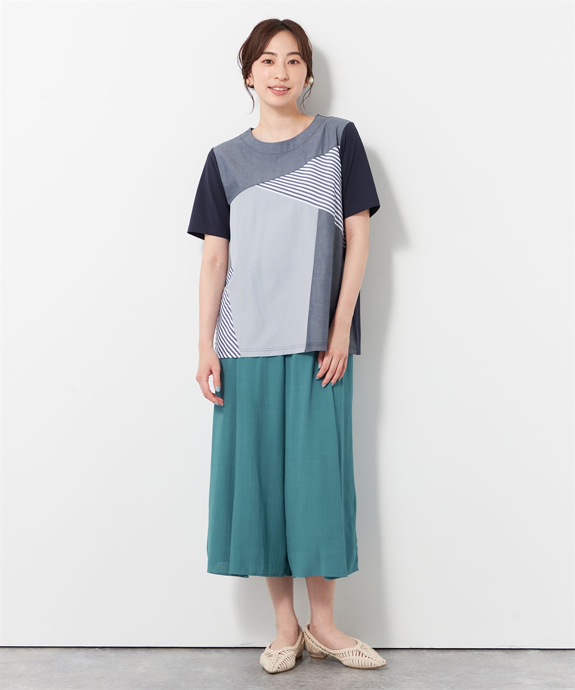 DECOY パッチワークTシャツ_sub_8