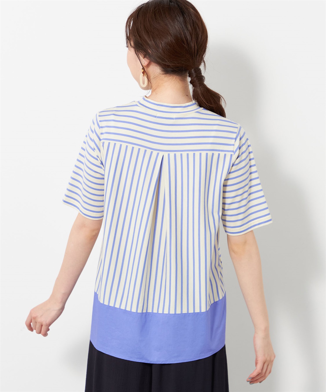 接触冷感】【UV対策】ひやさらボーダーTシャツ DECOY｜クロス