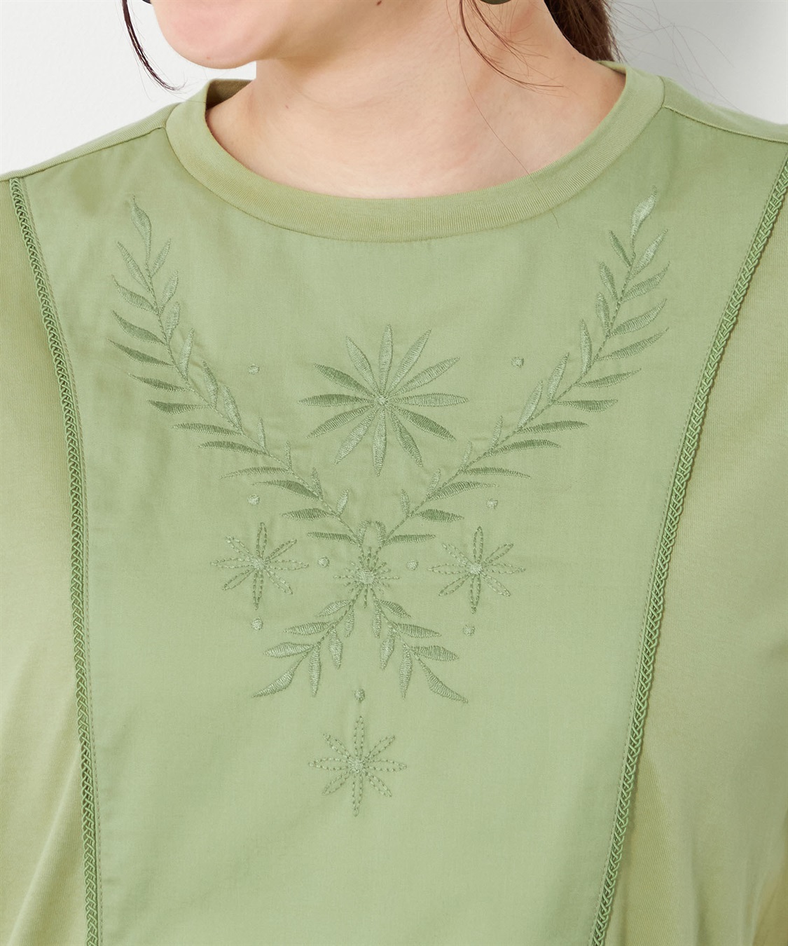 DECOY 【接触冷感】ひやさら刺繍切替プルオーバー_sub_3