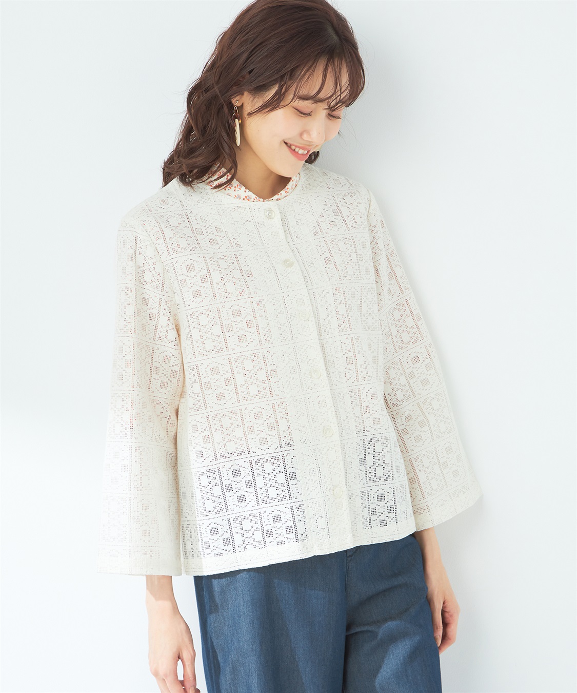 DECOY レースカーディガン_sub_3