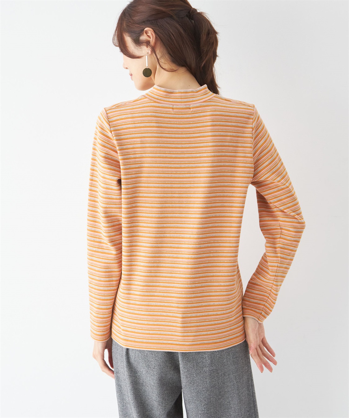 DECOY オーガニックコットンスムースマルチボーダープルオーバー_sub_2