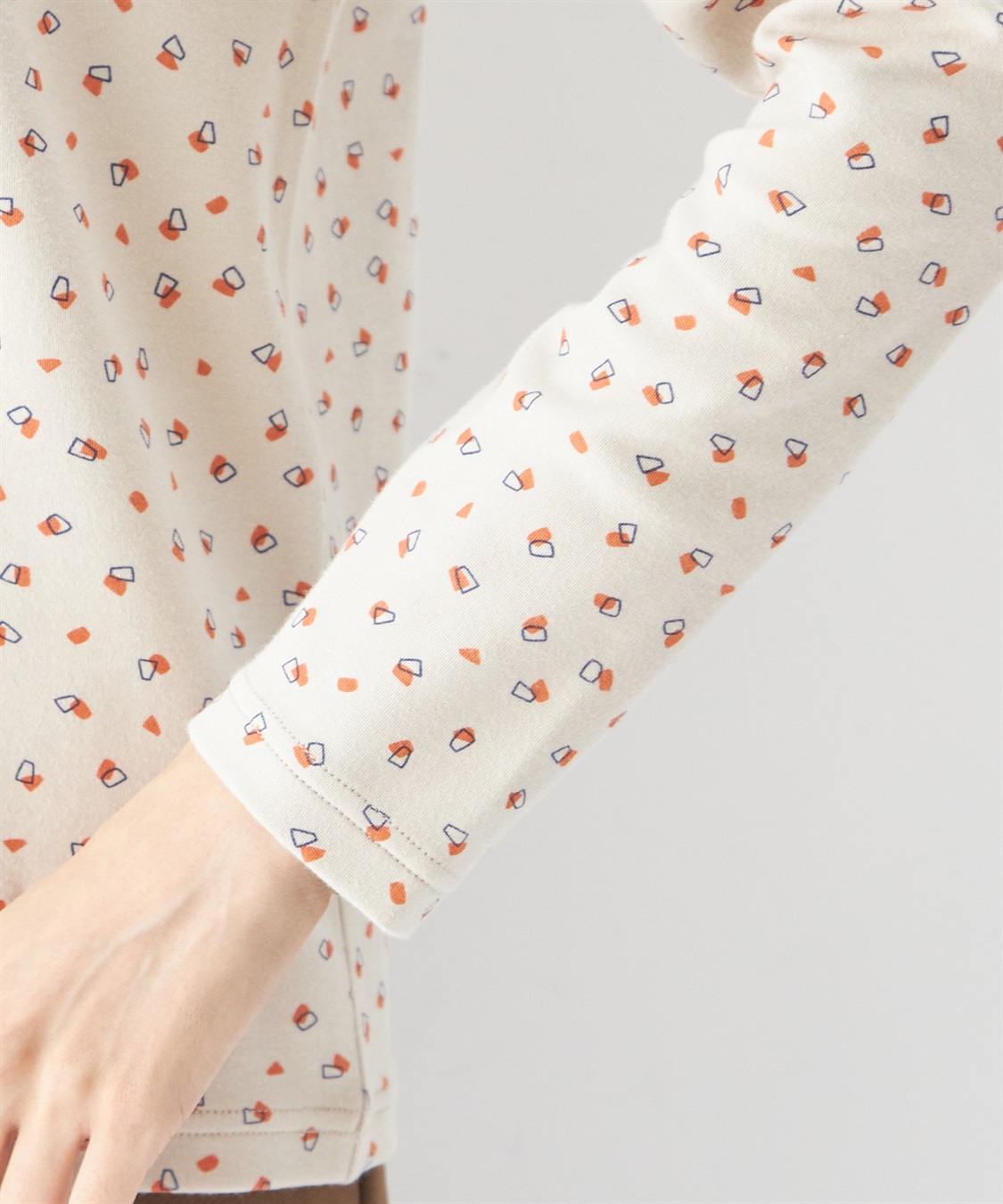 DECOY オーガニックコットンスムースプリントプルオーバー_sub_4