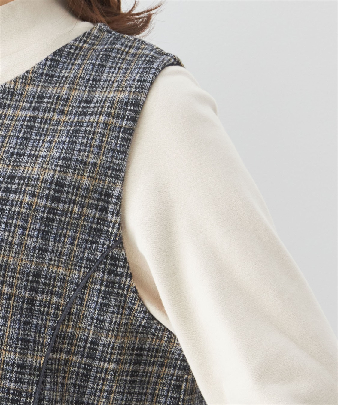 ツイードジャンパードレス DECOY｜クロスプラス公式通販サイト