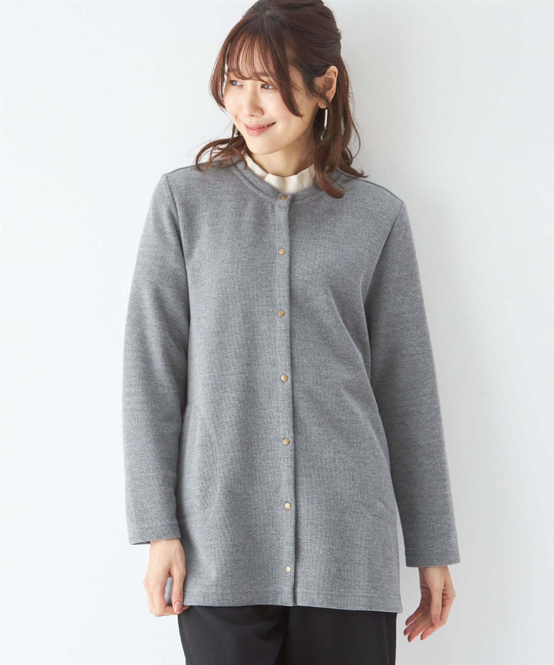 DECOY Wフェイスカーディガン_sub_4