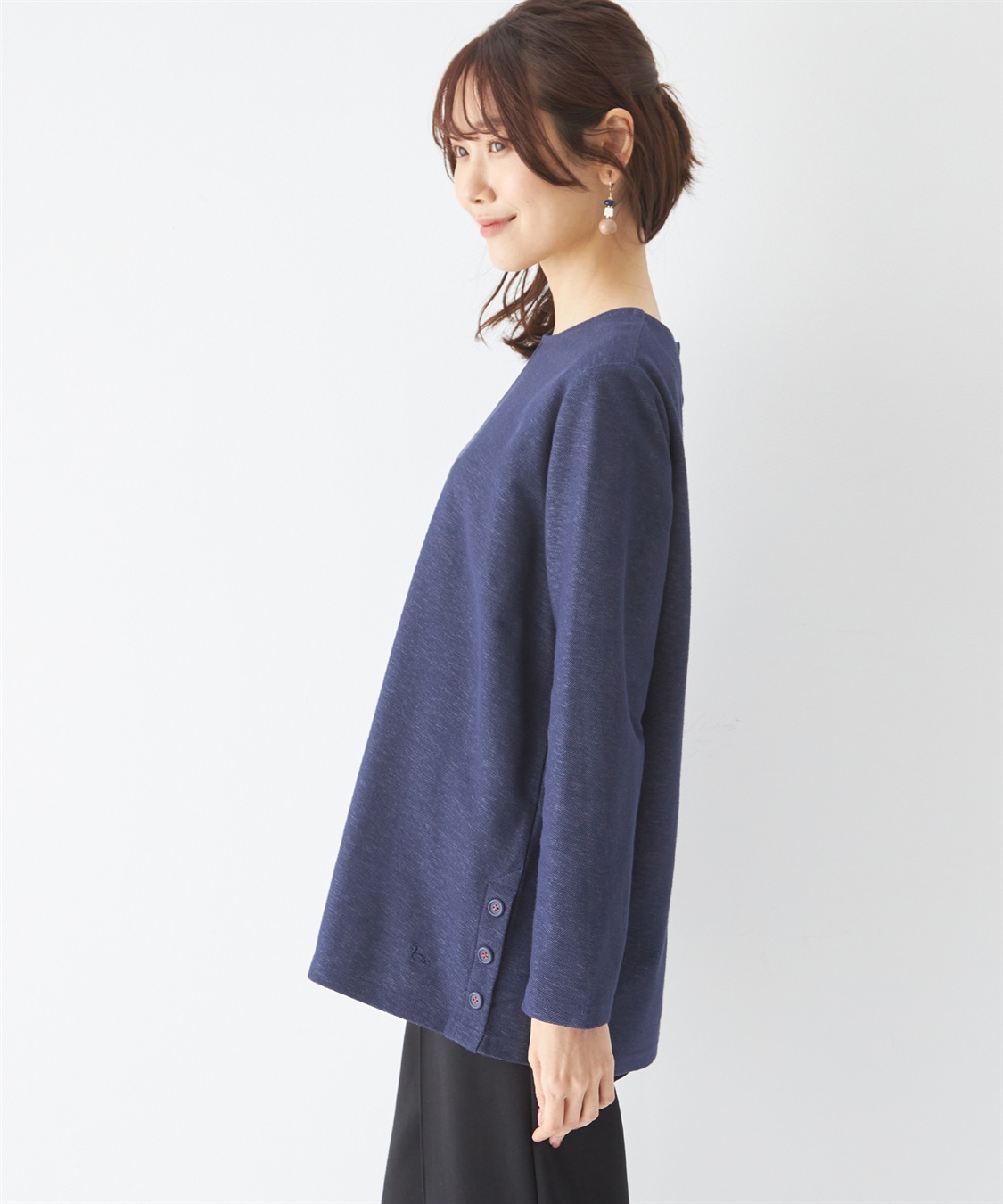 DECOY カットデニムチュニックプルオーバー_sub_1