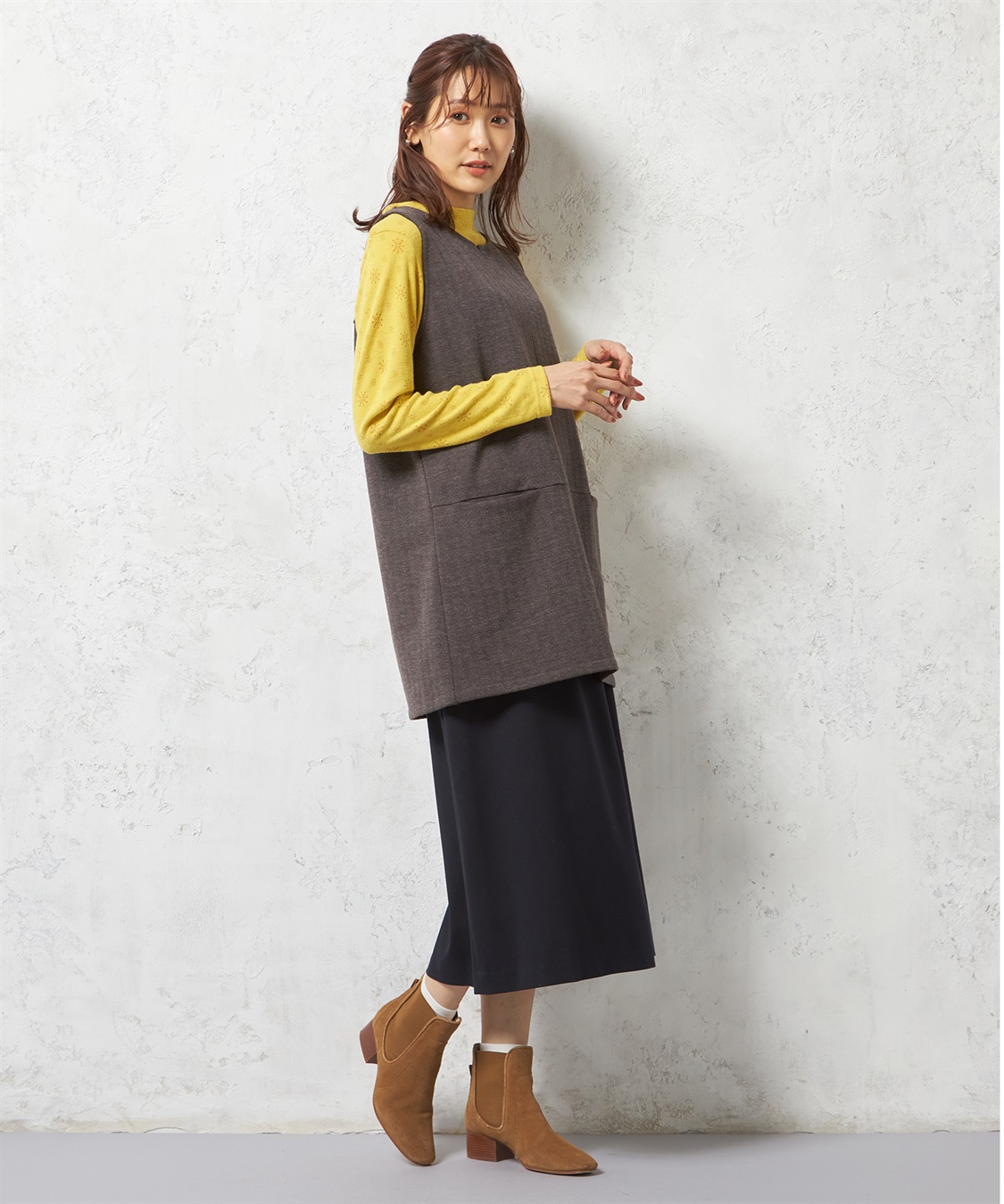 DECOY ヘリンボーンジャンパードレス_sub_8