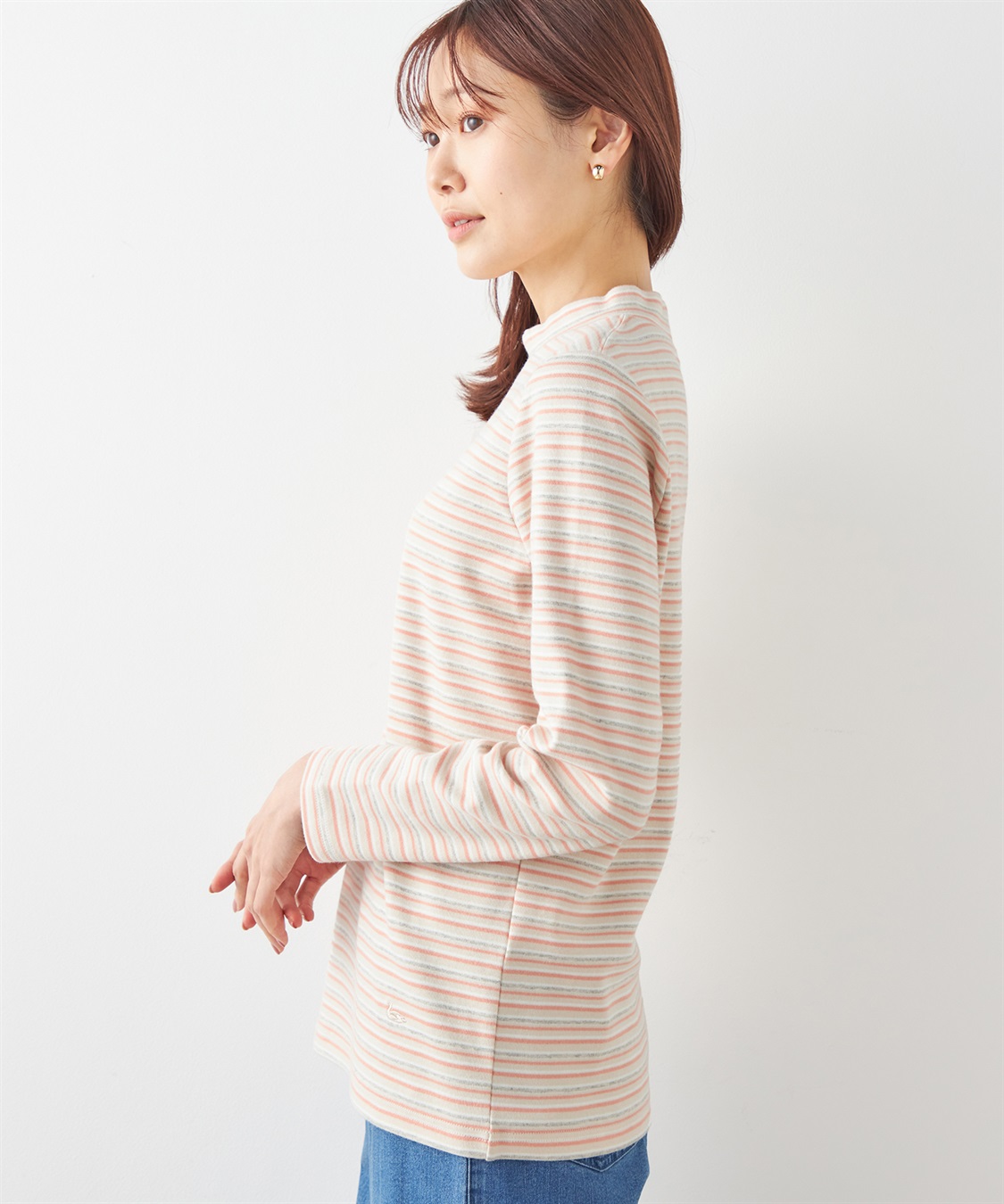 DECOY オーガニックコットンボーダープルオーバー_sub_1