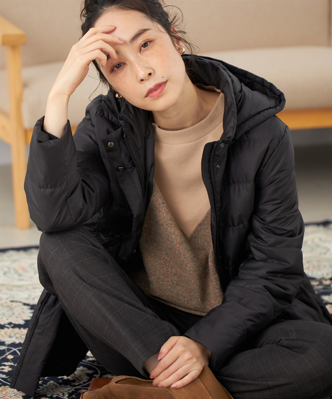 DECOY ツイード切替チュニックプルオーバー_sub_9