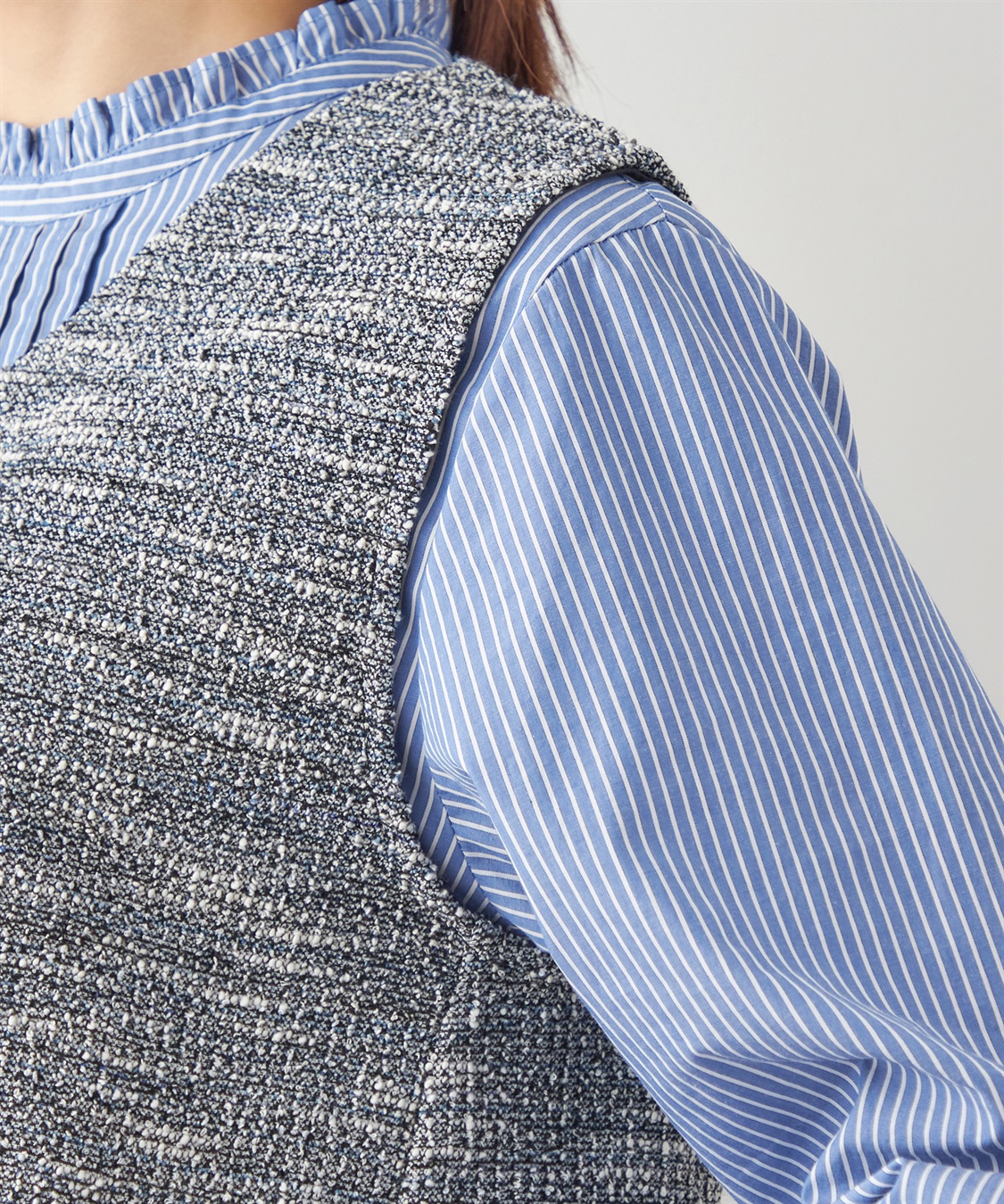 DECOY カットツイードベスト_sub_4