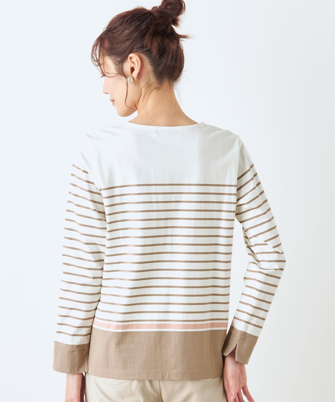 DECOY パネルボーダーTシャツ_sub_2