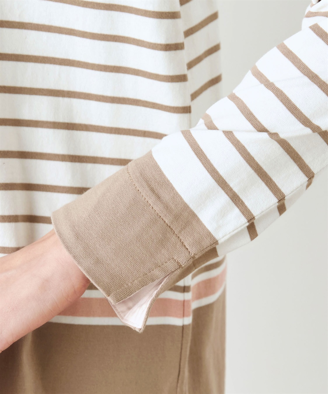 DECOY パネルボーダーTシャツ_sub_4