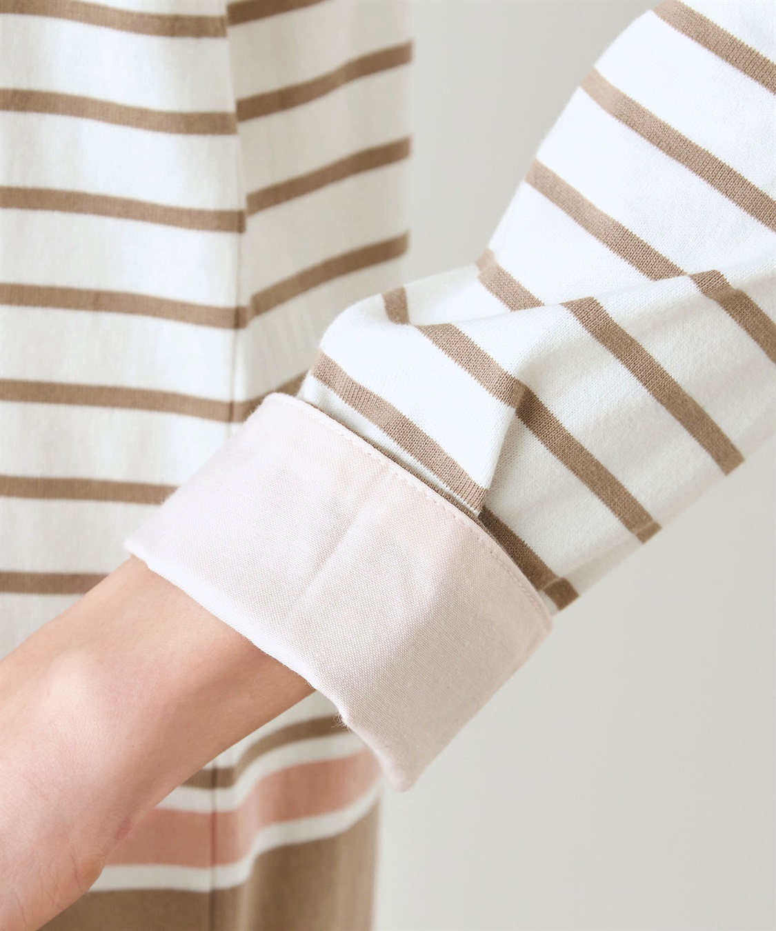 DECOY パネルボーダーTシャツ_sub_5