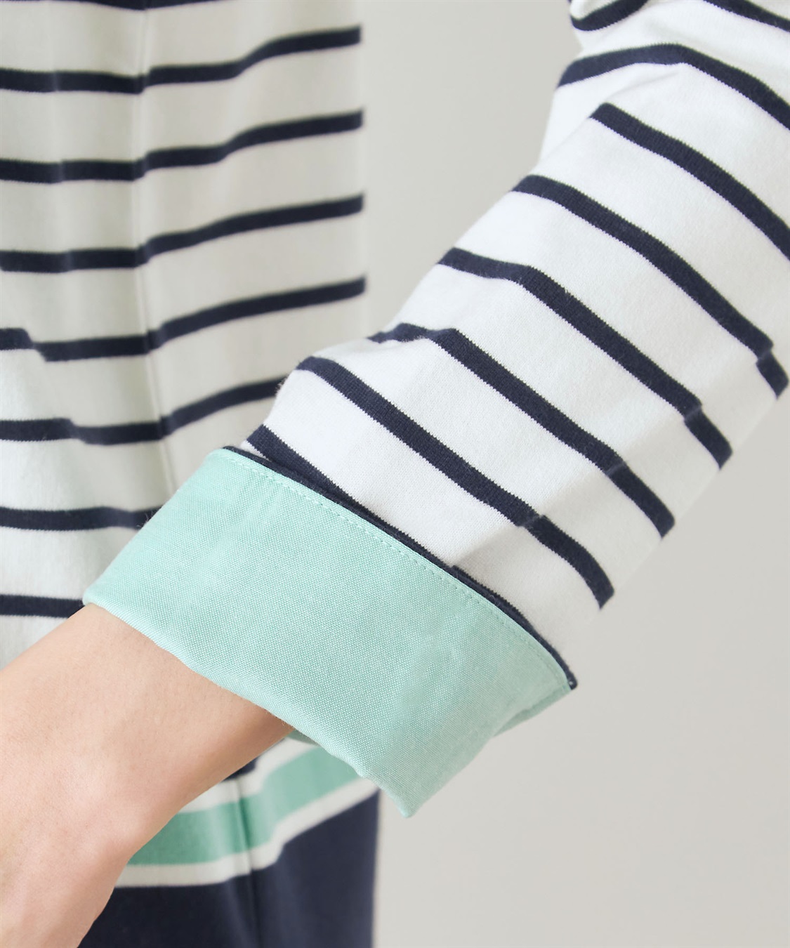 DECOY パネルボーダーTシャツ_sub_10