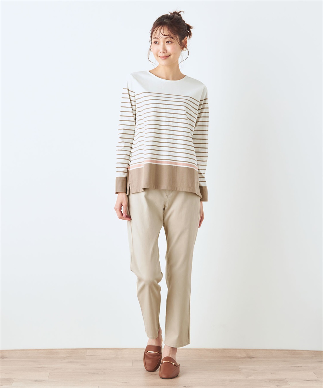 DECOY パネルボーダーTシャツ_sub_12