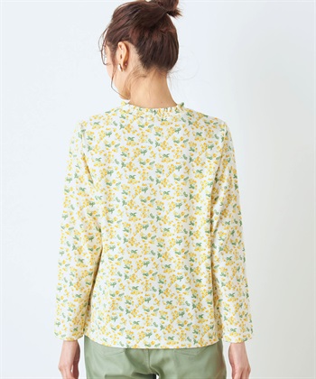 DECOY ミモザプリントフリルTシャツ_subthumb_2
