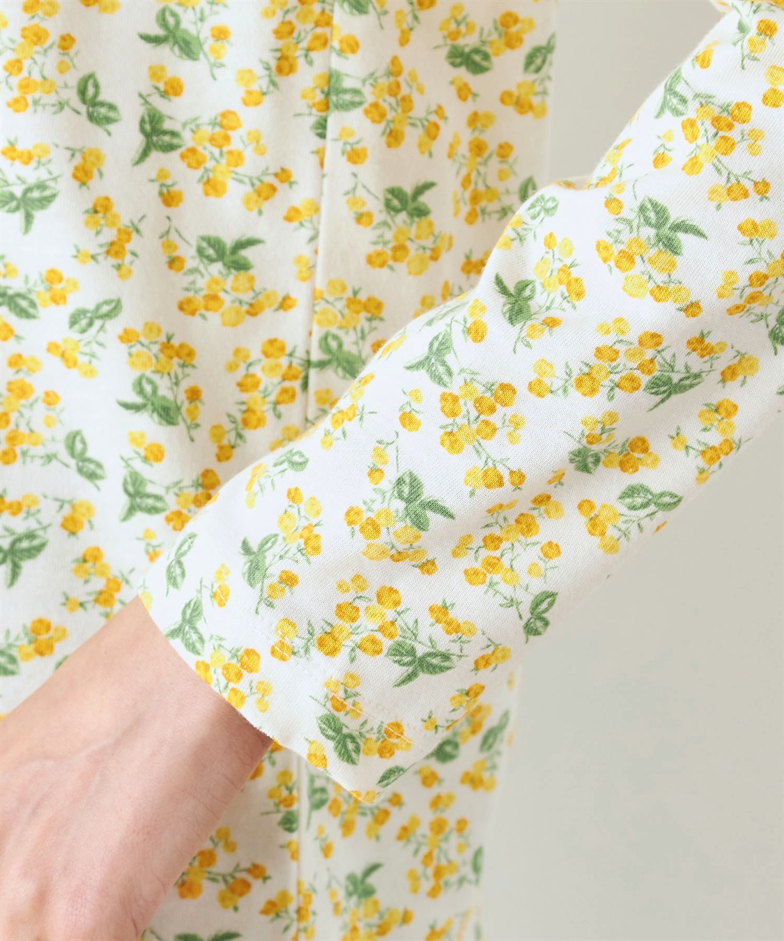 DECOY ミモザプリントフリルTシャツ_sub_4