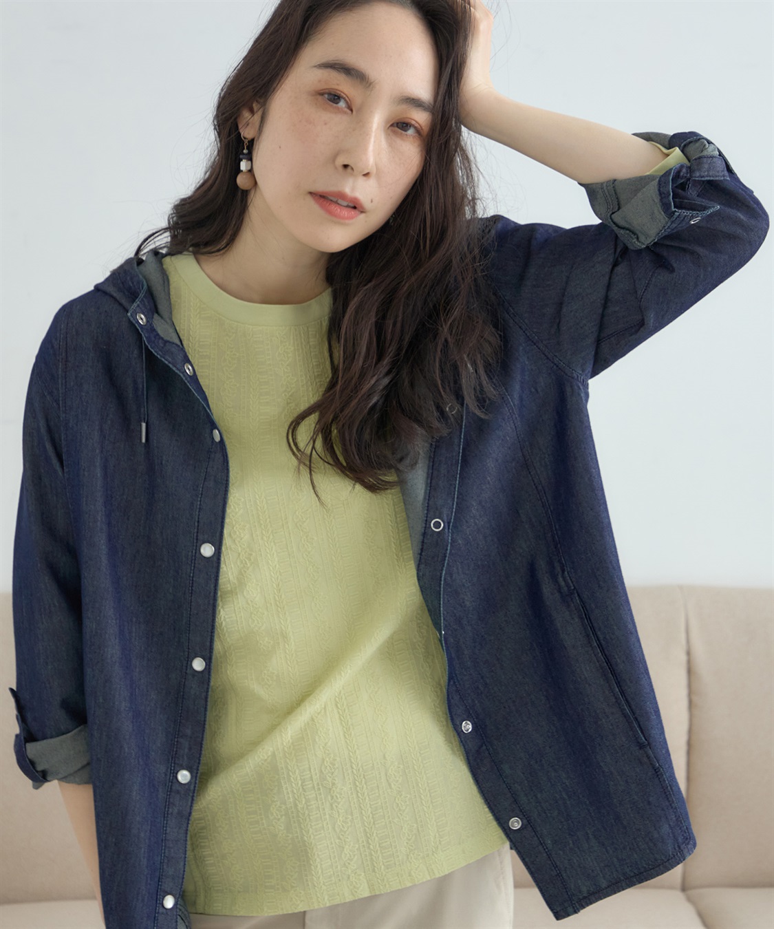 DECOY 刺しゅう切替プルオーバー_sub_10