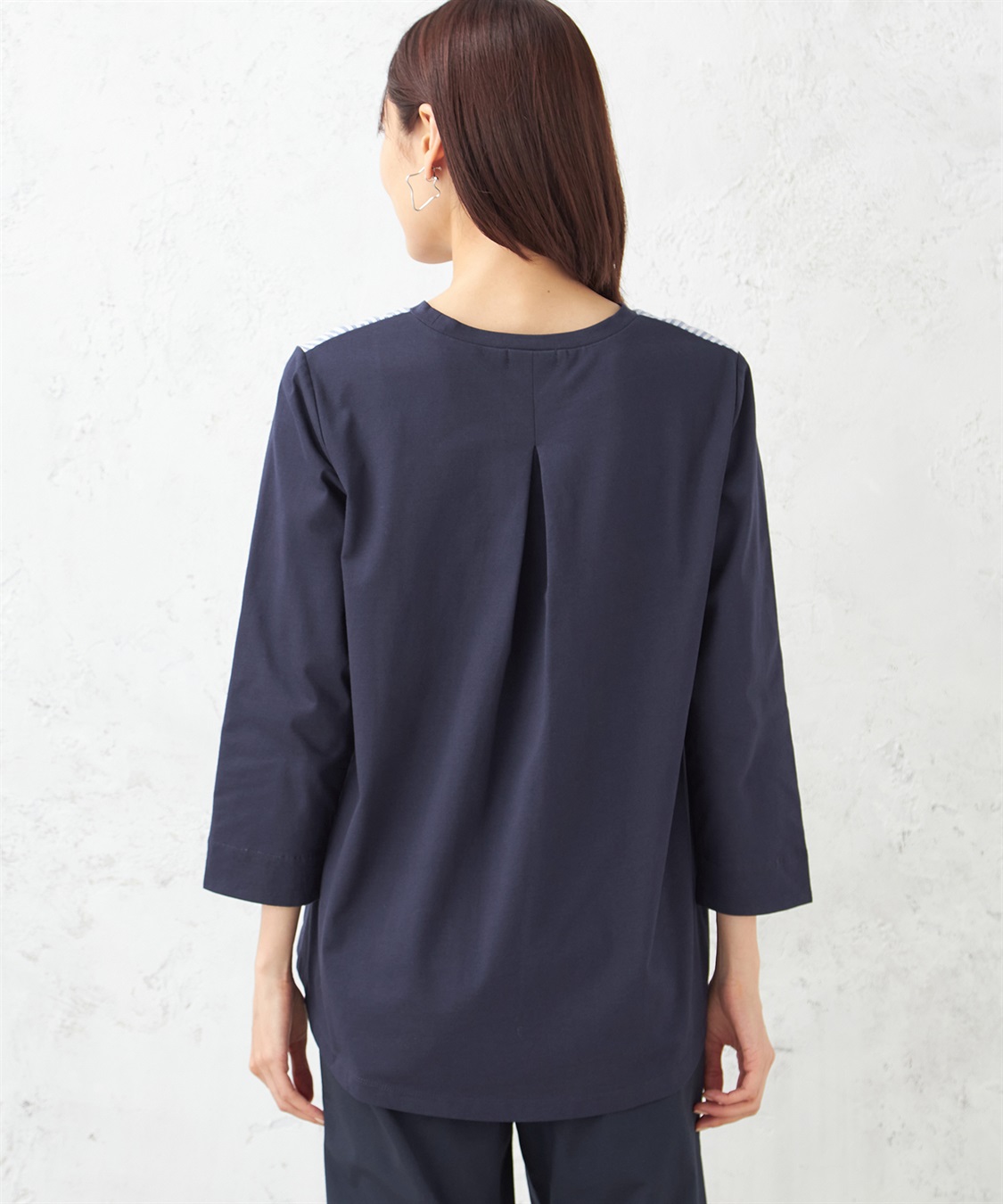 DECOY ストライプ切替プルオーバー_sub_2