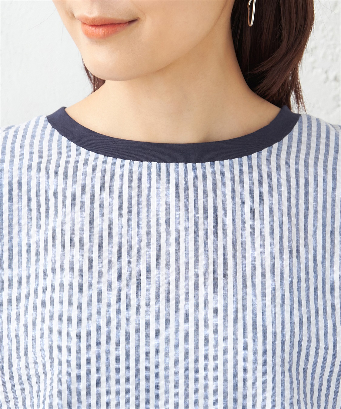 DECOY ストライプ切替プルオーバー_sub_3