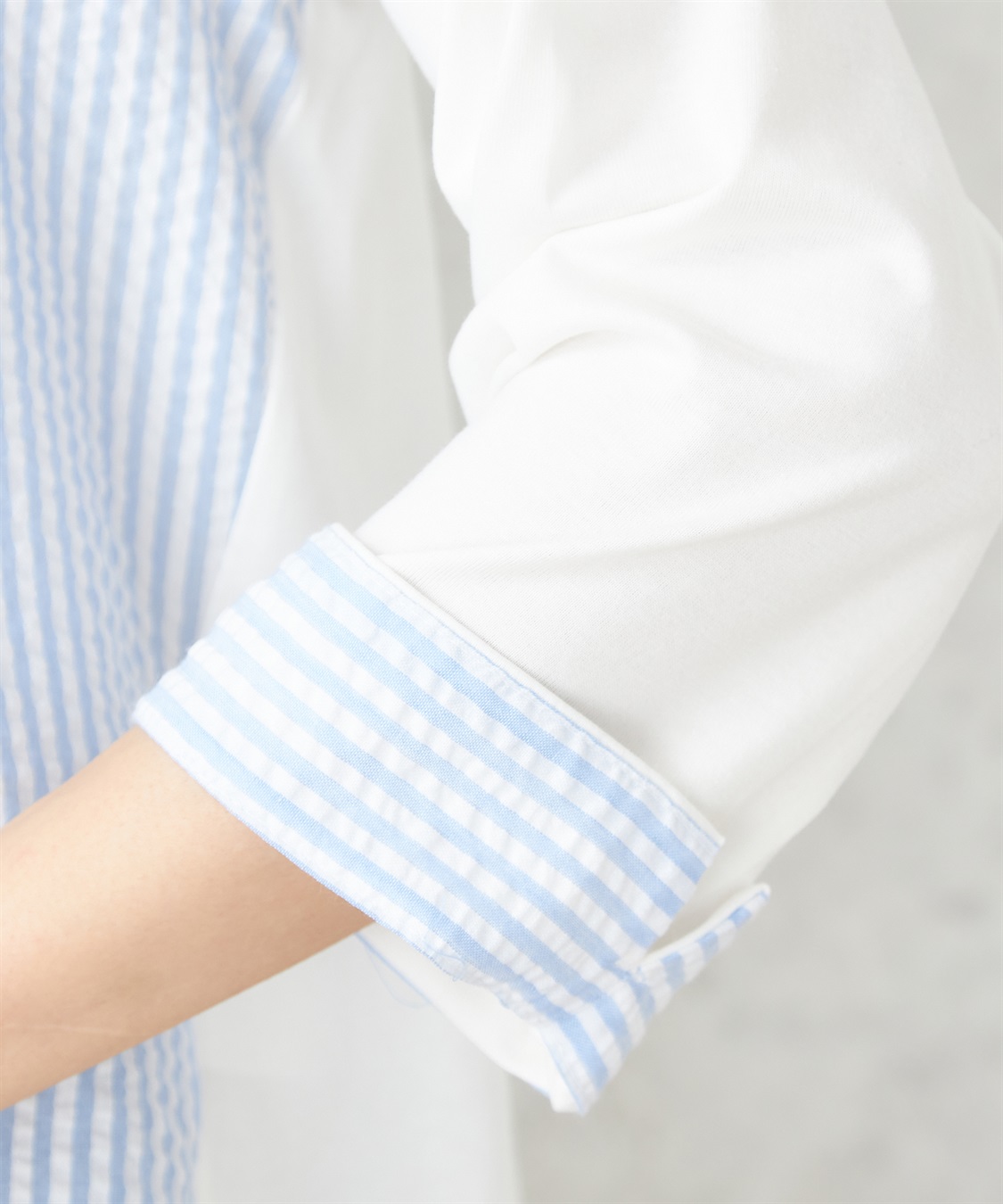 DECOY ストライプ切替プルオーバー_sub_10