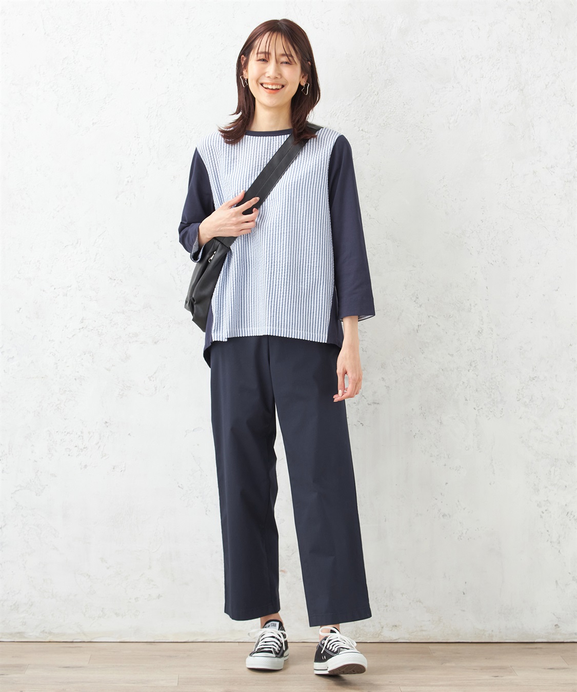 DECOY ストライプ切替プルオーバー_sub_12