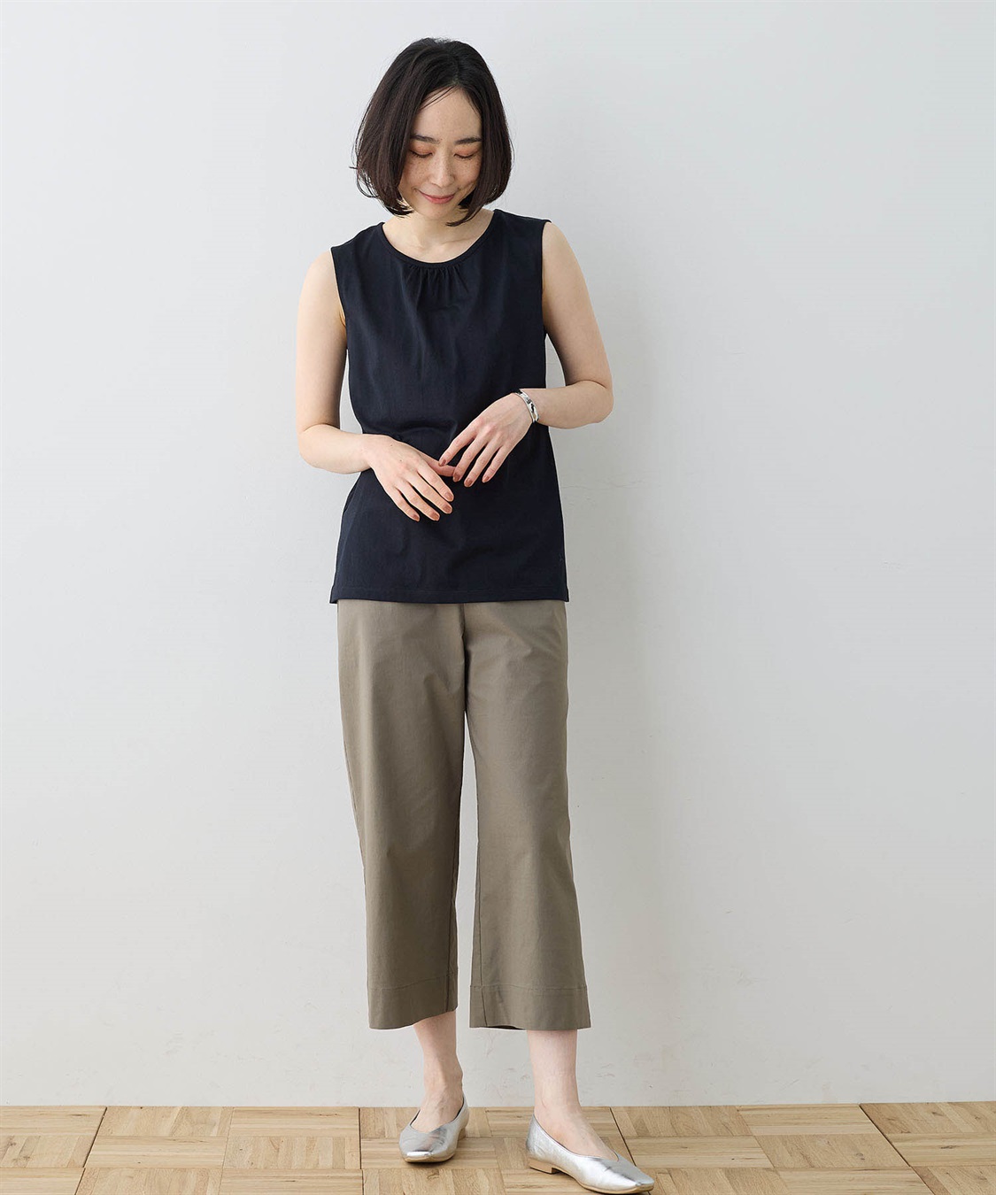 DECOY 【ひやさらコットン】【UVカット】クルーネックタンクトップ_sub_1