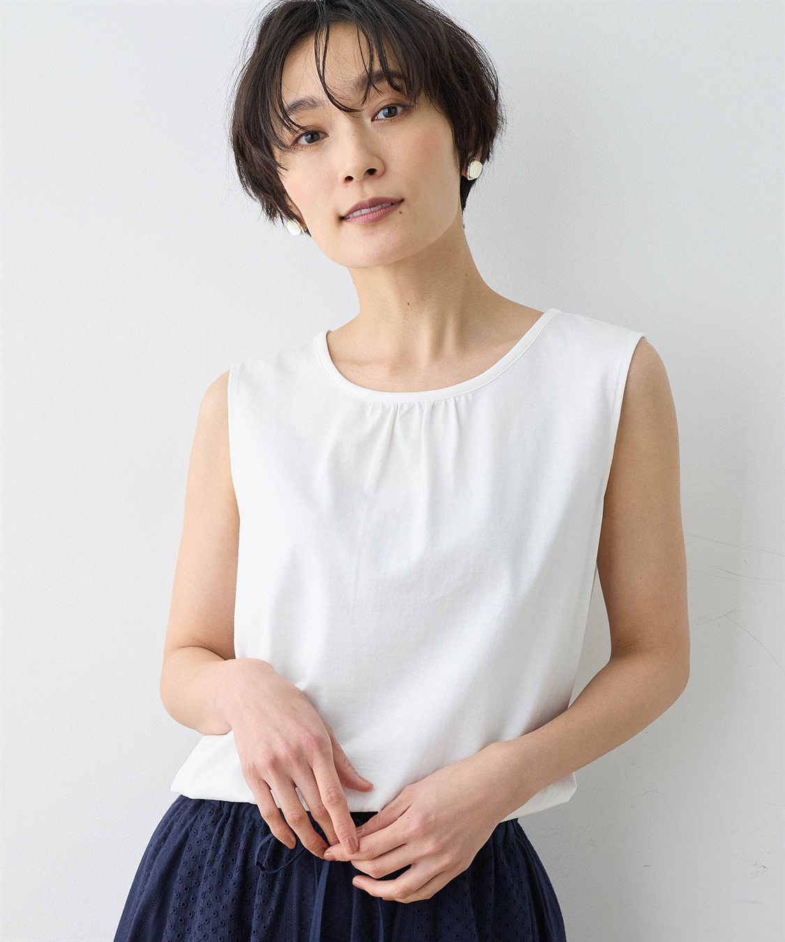 DECOY 【ひやさらコットン】【UVカット】クルーネックタンクトップ_sub_3