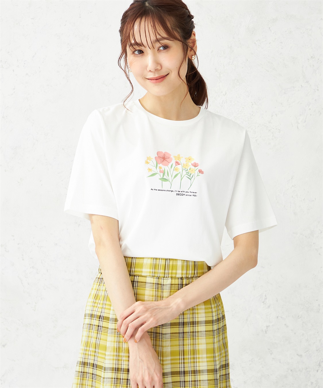 DECOY 【冷感・UVカット】ひやさらモチーフプリントTシャツ_sub_2