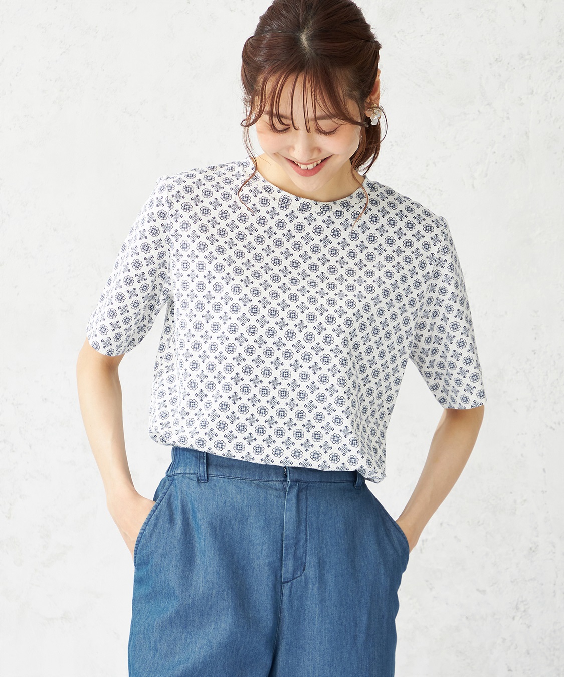 DECOY 【冷感・UVカット】ひやさらプリントTシャツ_sub_2