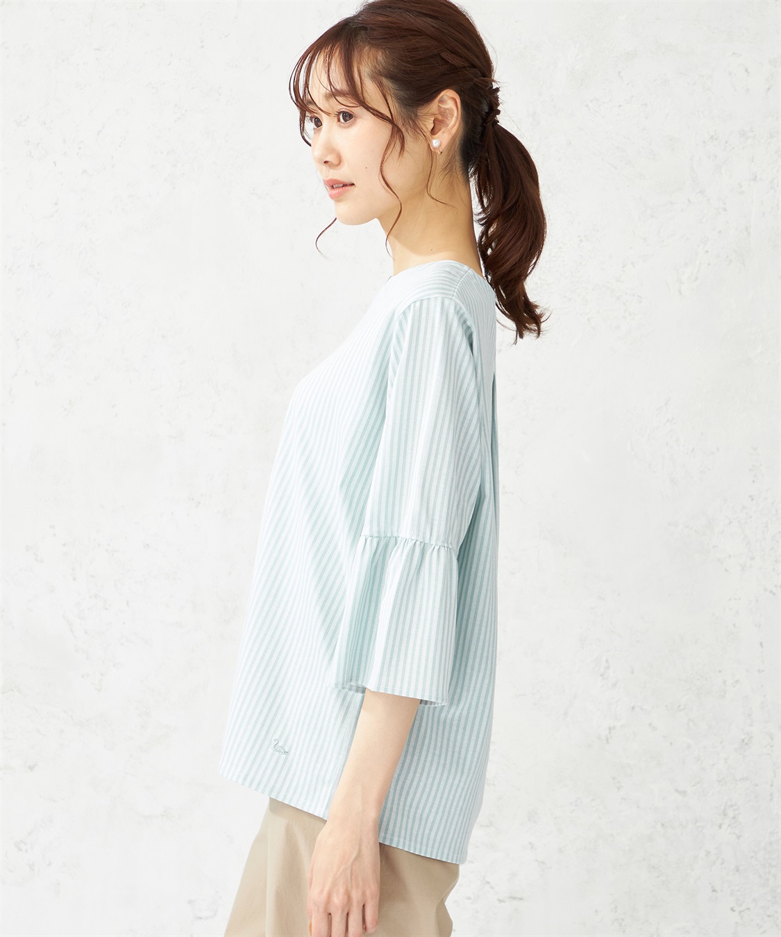 冷感・UVカット】ひやさらギャザースリーブプルオーバー DECOY｜クロス