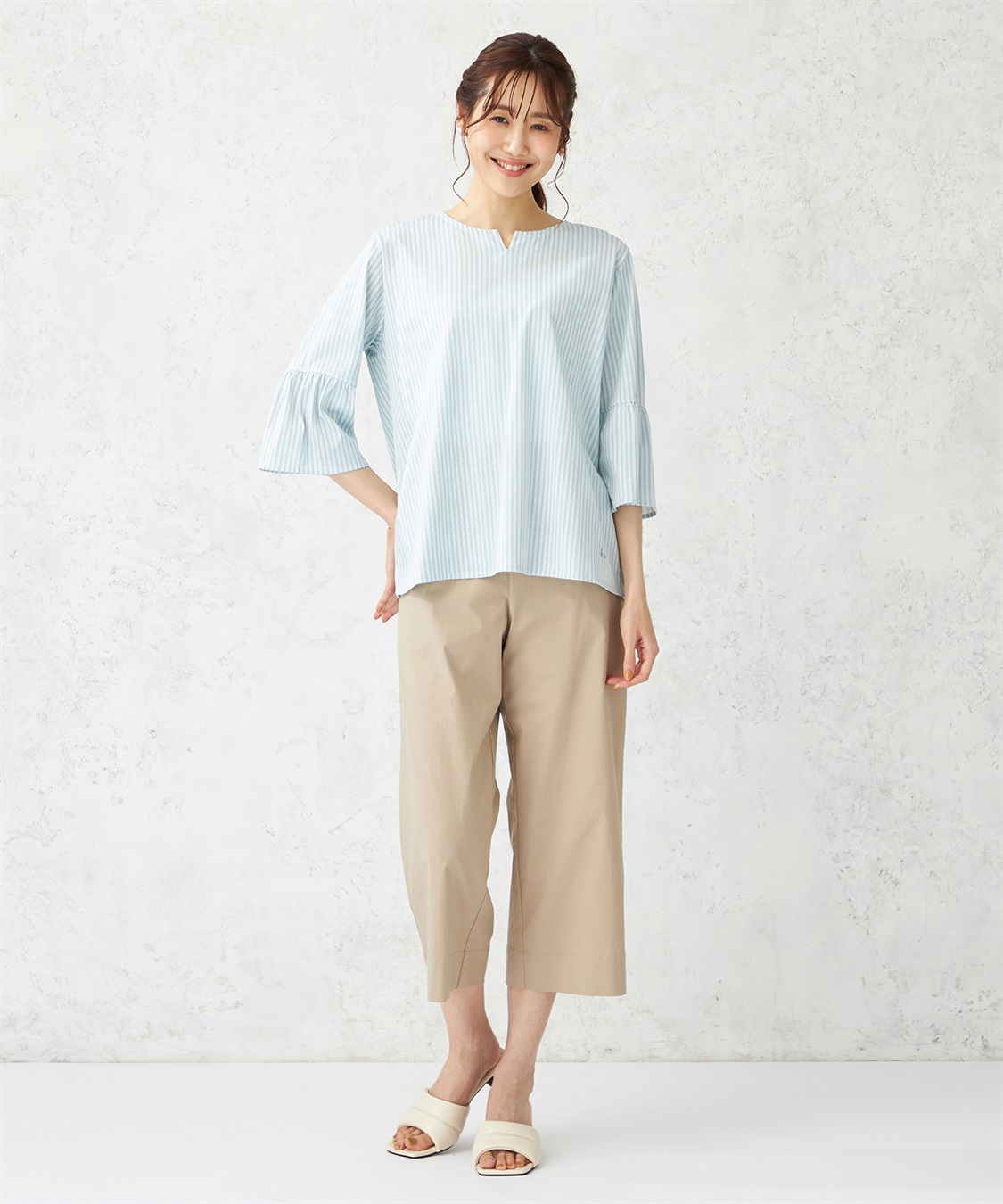 DECOY 【冷感・UVカット】ひやさらギャザースリーブプルオーバー_sub_14