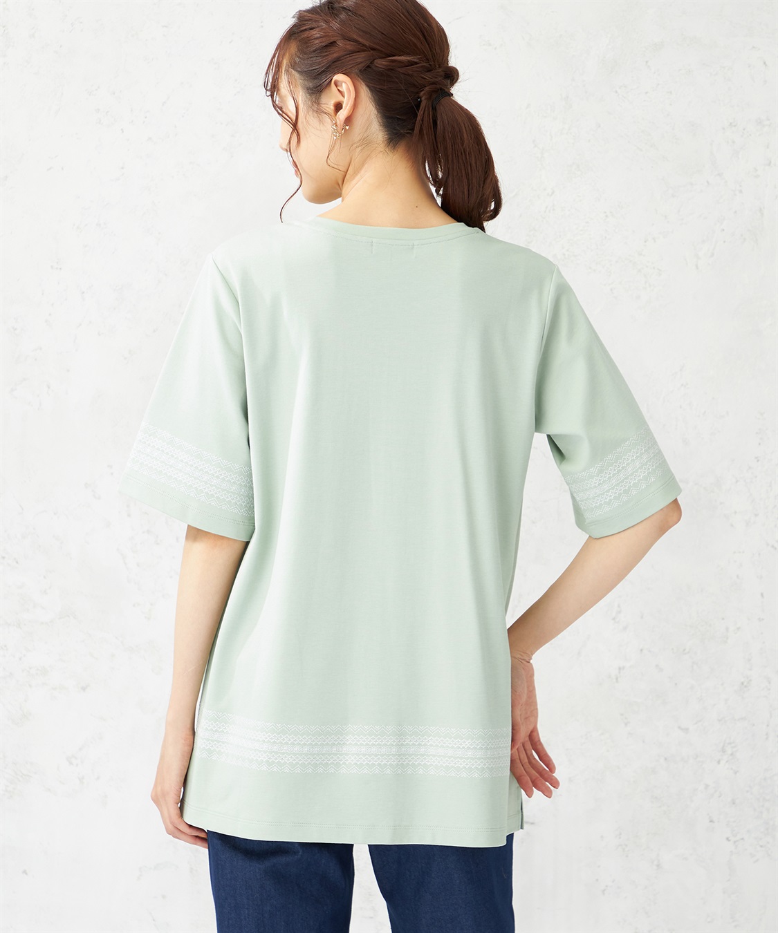 DECOY 【冷感・UVカット】ひやさら刺繍チュニック_sub_4